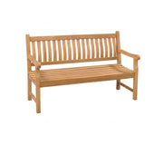 3-zitsbank Patrick Teakhout Naturel hout 200x50 cm-3-Zitsbanken-Livingfurn
