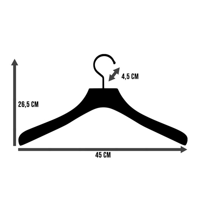 5x LOTUS Kledinghangers - Zwart Spinder Design-Kledinghangers-Spinder