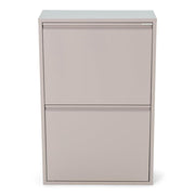 Afvalemmers GIGI 4 Staal Silky Taupe 60x25x92cm Spinder Design-Opbergdozen en manden-Spinder