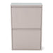 Afvalemmers GIGI 4 Staal Silky Taupe 60x25x92cm Spinder Design-Opbergdozen en manden-Spinder