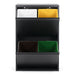Afvalemmers GIGI 4 Staal Zwart 60x25x92cm Spinder Design-Opbergdozen en manden-Spinder