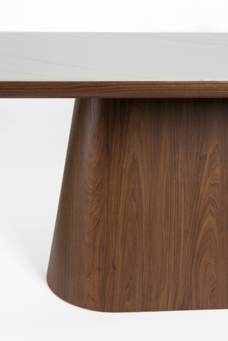 Almira Eettafel Ovaal Walnoot-Creating Home