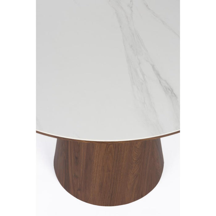 Almira Eettafel Rond Walnoot-Eettafels-Creating Home