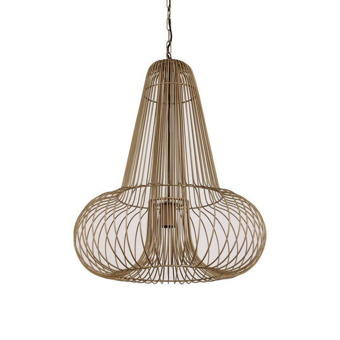 Aluesi Antiek Messing IJzer Wired Hanglamp-Hanglampen-PTMD