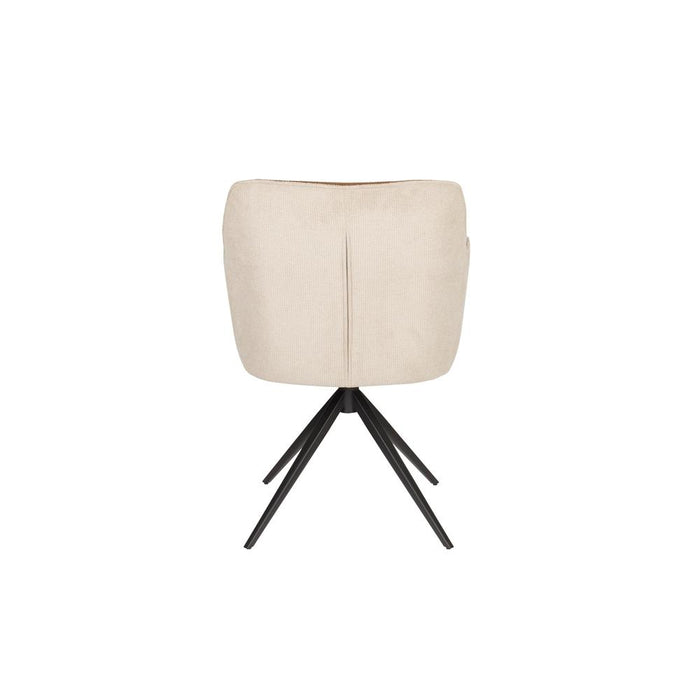 Armchair Daley Beige/Brown-Eetkamerstoelen-Creating Home