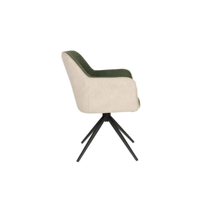 Armchair Daley Beige/Green-Fauteuils-Creating Home