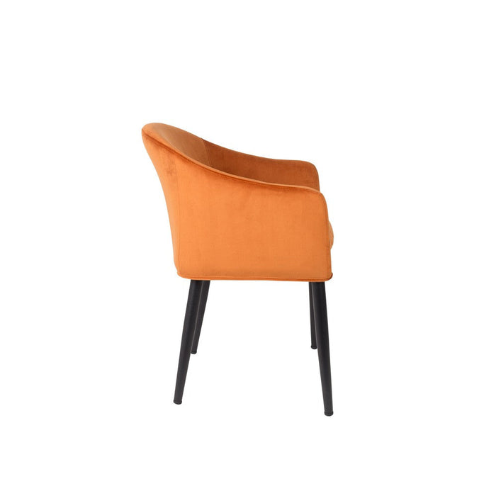 Armstoel Catelyn Orange-Eetkamerstoelen-Creating Home