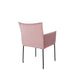 Armstoel Dion Velvet Pink-Eetkamerstoelen-Creating Home