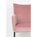 Armstoel Dion Velvet Pink-Eetkamerstoelen-Creating Home