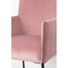 Armstoel Dion Velvet Pink-Eetkamerstoelen-Creating Home