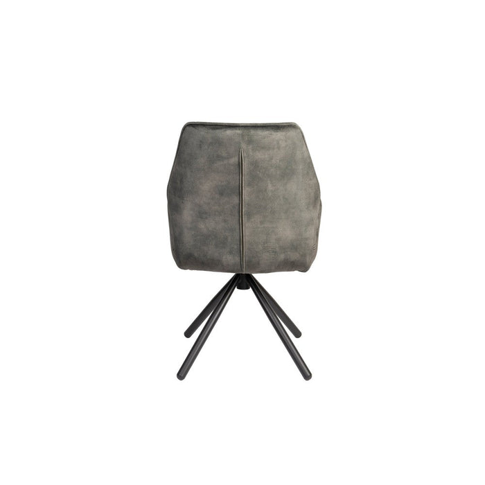 Armstoel Jamie | Moss | met zwarte poten-Eetkamerstoelen-Creating Home