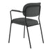 Armstoel Jolien Black/Dark Grey-Eetkamerstoelen-Creating Home