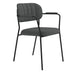 Armstoel Jolien Black/Dark Grey-Eetkamerstoelen-Creating Home