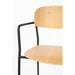 Armstoel Jolien Black/Wood-Eetkamerstoelen-Creating Home