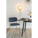 Armstoel Jolien Gold/Dark Blue-Eetkamerstoelen-Creating Home