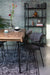 Armstoel Jolien gold/Dark Grey-Eetkamerstoelen-Creating Home