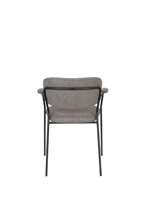 Armstoel Jolien gold/Dark Grey-Eetkamerstoelen-Creating Home