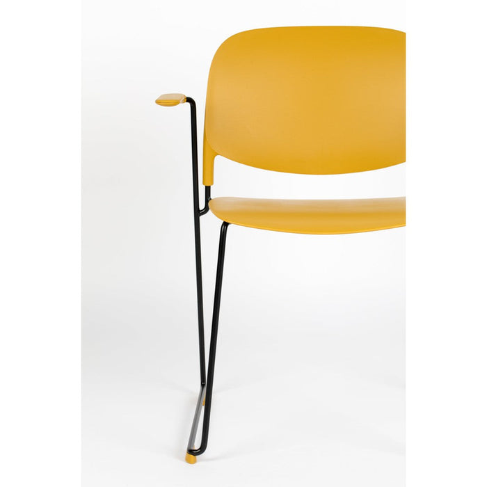 Armstoel Stacks Ochre-Eetkamerstoelen-Creating Home