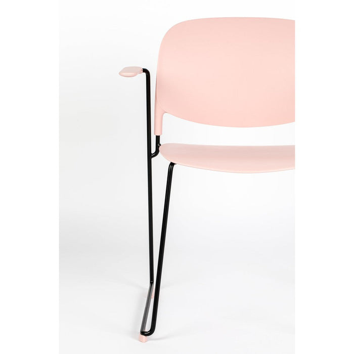 Armstoel Stacks Pink-Eetkamerstoelen-Creating Home