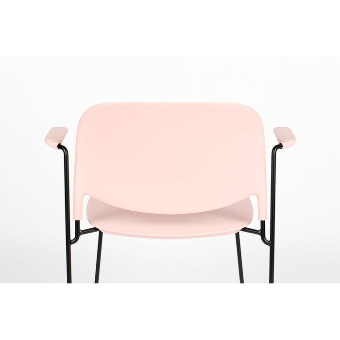 Armstoel Stacks Pink-Eetkamerstoelen-Creating Home