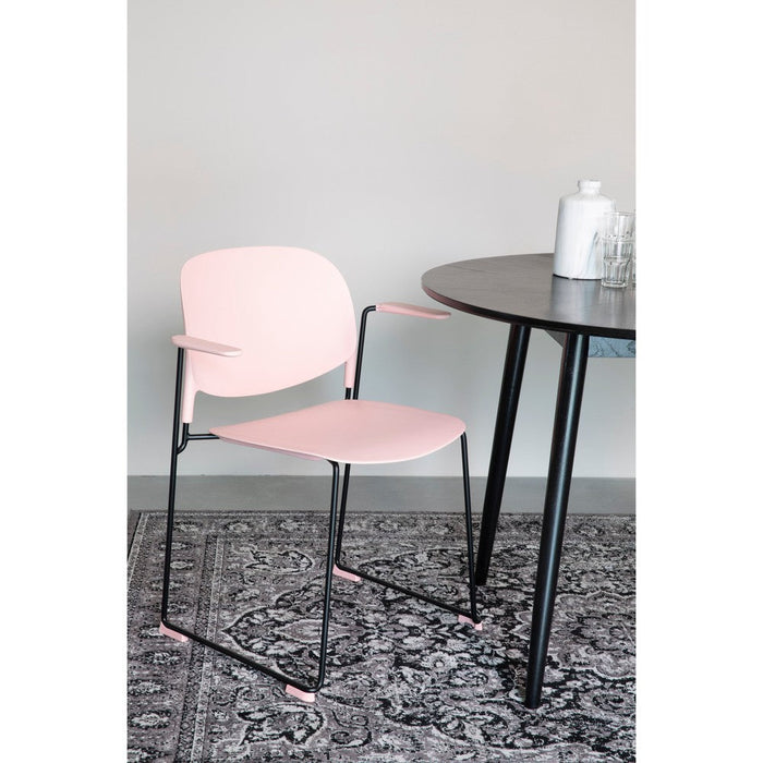 Armstoel Stacks Pink-Eetkamerstoelen-Creating Home