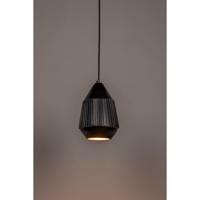 Aysa Hanglamp Lang Zwart-Hanglampen-Creating Home