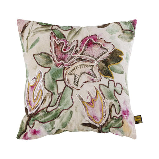 Ayumi Roze Vierkant Katoen Sierkussen Abstract-Decoratief kussen-PTMD