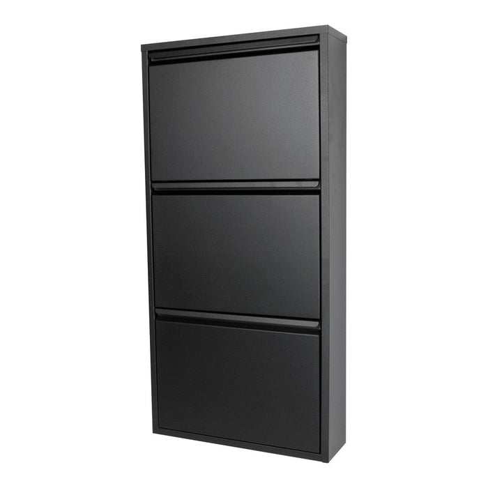 BILLY 3 Schoenenkast | Zwart | Staal Spinder Design-Schoenenrekken-Spinder