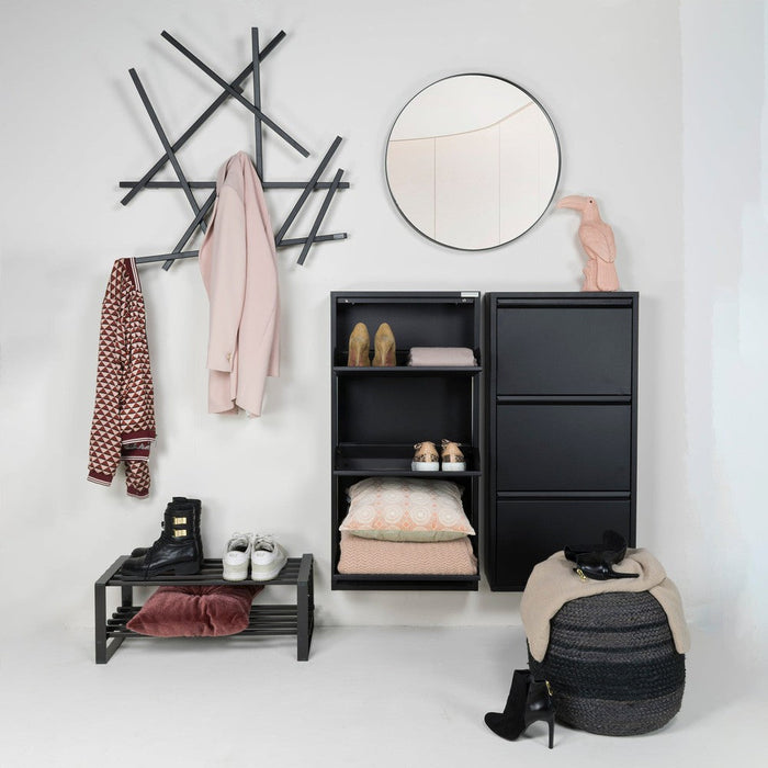 BILLY 3 Schoenenkast | Zwart | Staal Spinder Design-Schoenenrekken-Spinder