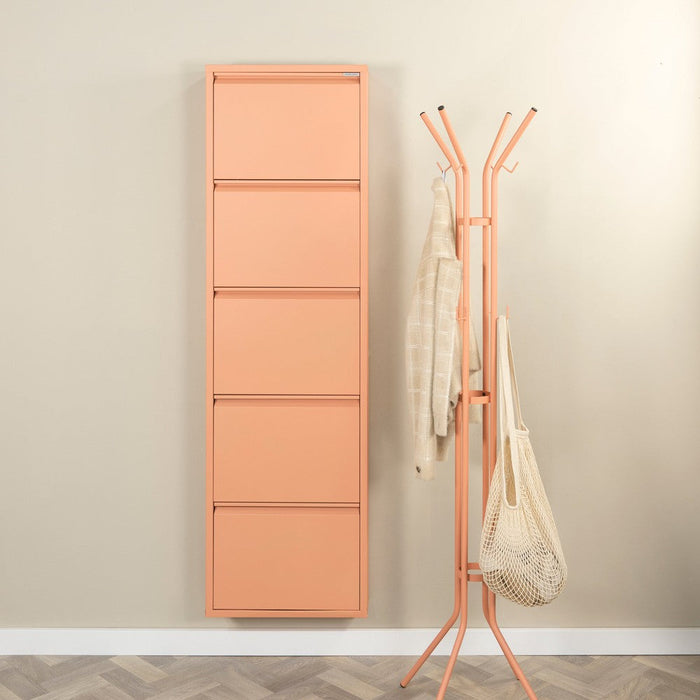 BILLY 5 Schoenenkast | Clay Terra | Staal Spinder Design-Schoenenrekken-Spinder