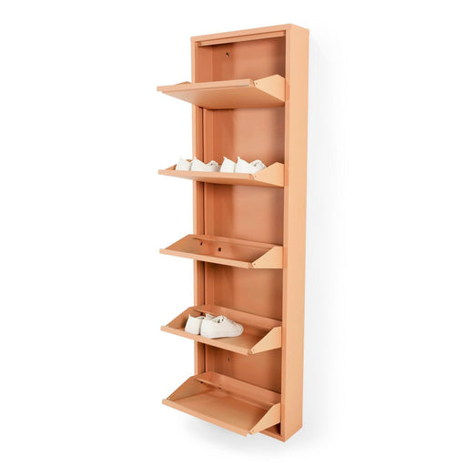 BILLY 5 Schoenenkast | Clay Terra | Staal Spinder Design-Schoenenrekken-Spinder