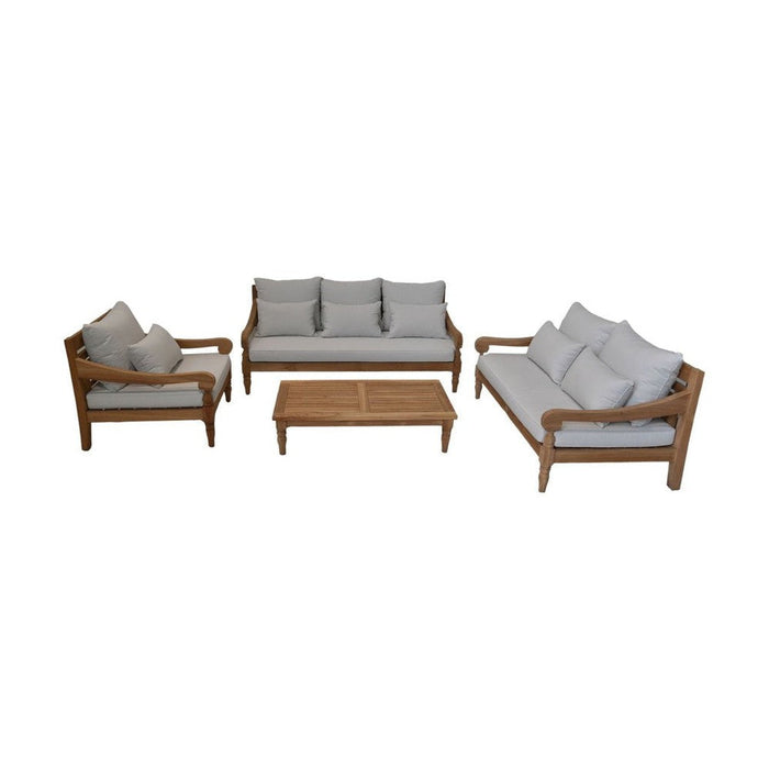 Bahama 3,5-zits tuinbank incl. kussens - 190x95x80 - Teak-Tuinbanken-HSM Collection