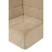 Bank Corner Grid Poplar Hout | Foam Dark Beige-1-Zitsbanken-J-Line