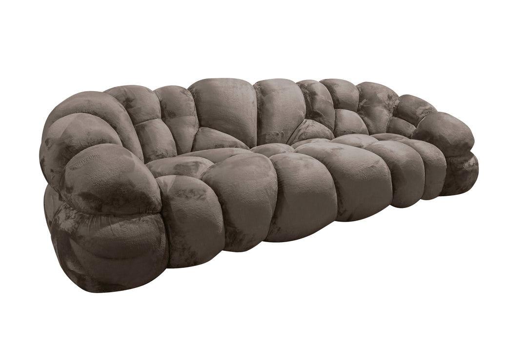 3-Seater Sofas 3-seater sofa Nubibus Sofa Dark Taupe - 114x253 cm height 76 cm - 721550