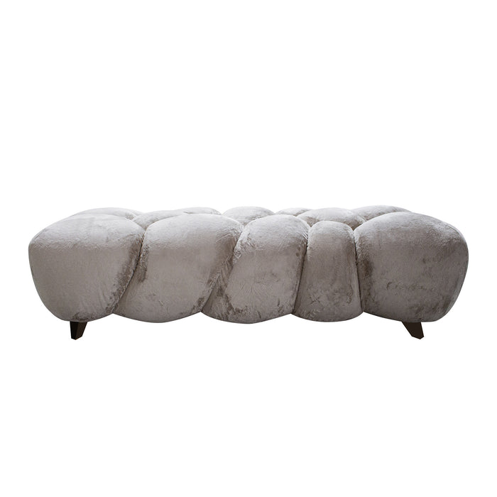 3-Sitzer Sofas 3-Sitzer Sofa Nubibus Bank Beige - 160x60 cm Höhe 41 cm - 731189