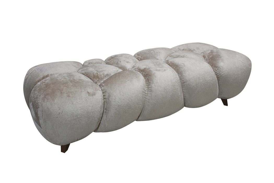 3-Sitzer Sofas 3-Sitzer Sofa Nubibus Bank Beige - 160x60 cm Höhe 41 cm - 731189