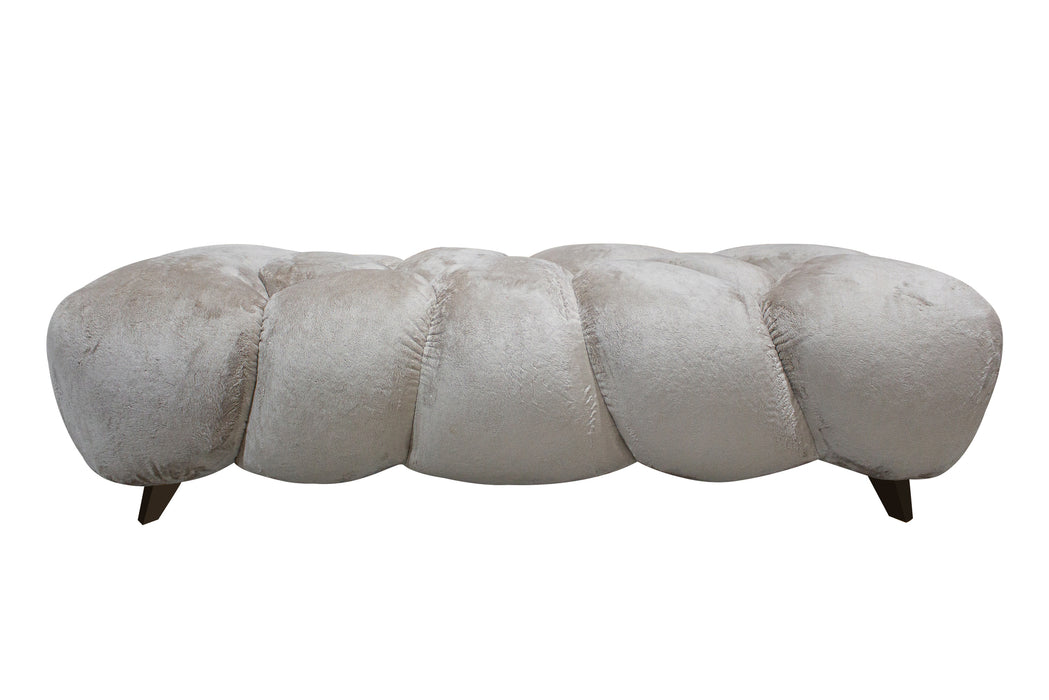 3-Sitzer Sofas 3-Sitzer Sofa Nubibus Bank Beige - 160x60 cm Höhe 41 cm - 731189