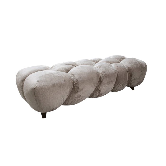 3-Sitzer Sofas 3-Sitzer Sofa Nubibus Bank Beige - 160x60 cm Höhe 41 cm - 731189