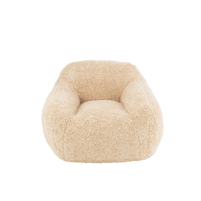 Bank Shearl Polyester Cream Small-Fauteuils-J-Line