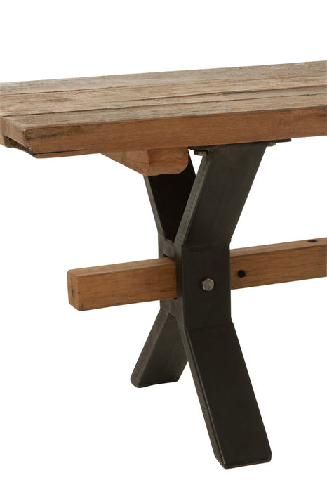 Bank Verouderd hout bruin-Bankjes-J-Line