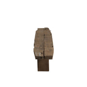 Bankje Brut Gerecycled Hout Bruin 190x38x46 cm-3-Zitsbanken-J-Line