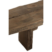 Bankje Brut Gerecycled Hout Bruin 190x38x46 cm-3-Zitsbanken-J-Line