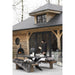 Bankje Brut Gerecycled Hout Bruin 190x38x46 cm-3-Zitsbanken-J-Line