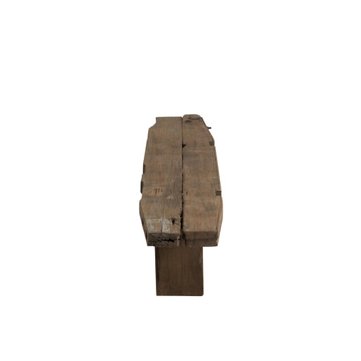 Bankje Brut Gerecycleerd Recycled Hout Bruin 190x38x46 cm-Bankjes-J-Line