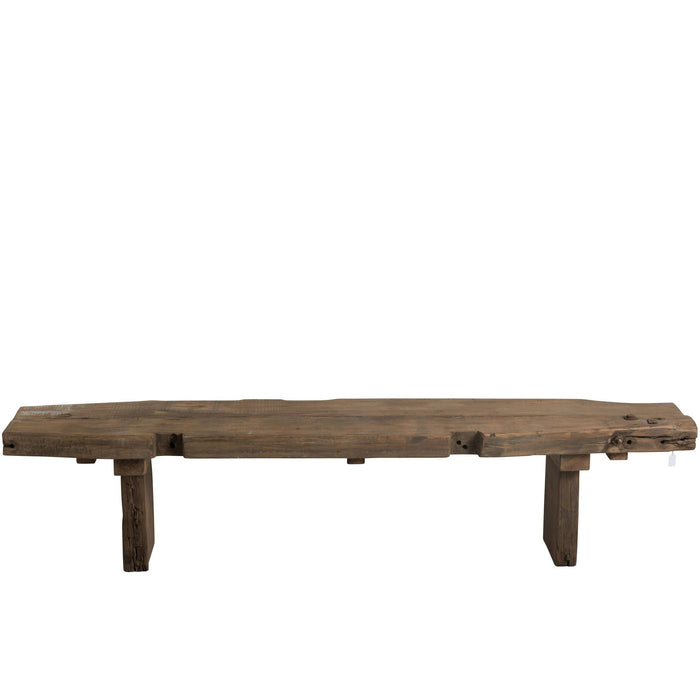 Lamp Bruin Recycled hout 38 cm-Tafellampen-J-Line