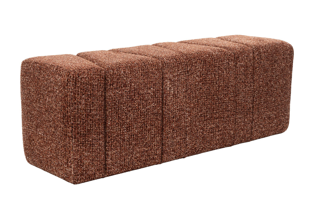 Bankje Dance Polyester Terracotta 120 cm – productaanzicht