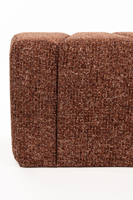 Bankje Dance Polyester Terracotta 120 cm – detail