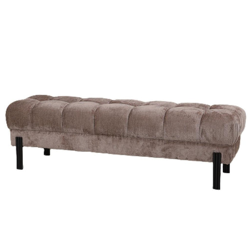 Bankje Melbourne Elegant 100% Polyester Beige 160x47x48 727204-Bankjes-PTMD