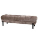Bankje Melbourne Elegant 100% Polyester Beige 160x47x48 727204-Bankjes-PTMD