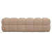 Bankje Teddy Polyester Beige-Bankjes-PTMD